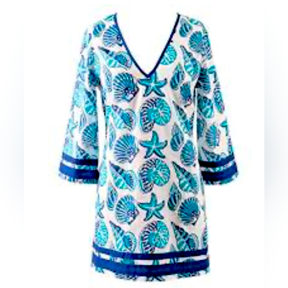 🩵💙🤍Peppermint Bay beach cover up size M